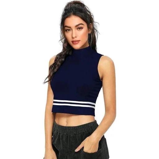 Women's Cotton High Neck Top 4 - XL