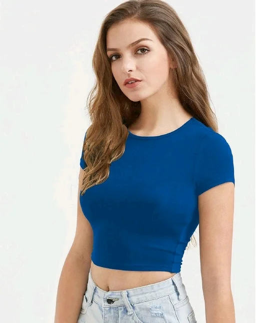Women's Solid Cotton Top 6 - M
