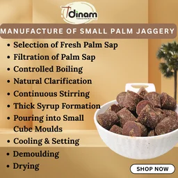 Palm Jaggery Small Normal Cover-1Kg - NORMAL COVER, 1