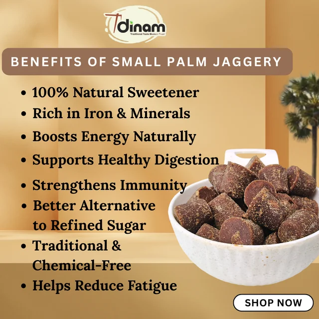 Palm Jaggery Small Normal Cover-1Kg - NORMAL COVER, 1
