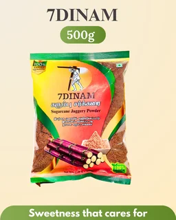 Sugarcane Jaggery powder 500g - PRINTED POUCH, 500G