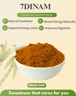 SUGARCANE JAGGERY POWDER 1KG - PRINTED POUCH, 1KG