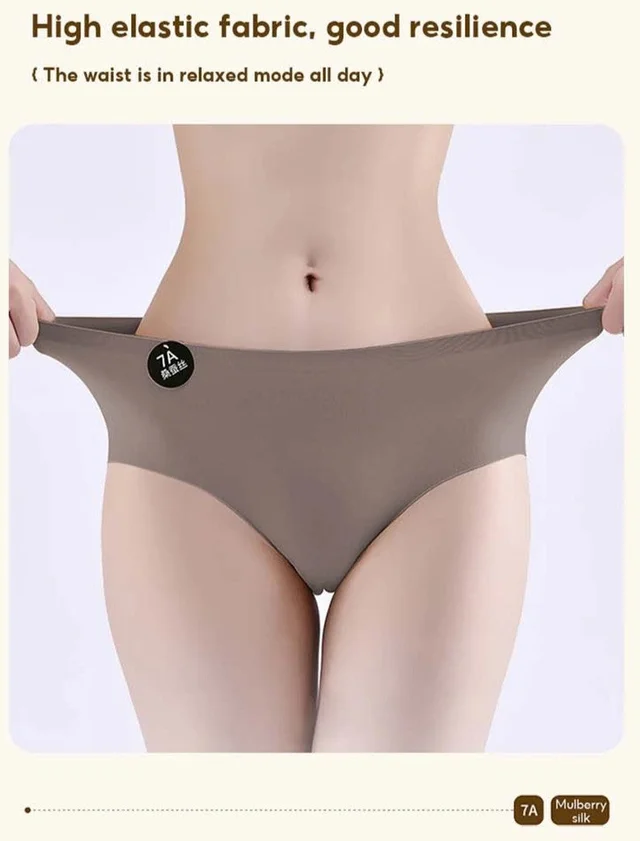 Shah Emporium Seamless Ice Silk Panties - Multicolors