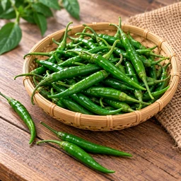 Green Chili Approx 90g-100g ( କଞ୍ଚା ଲଙ୍କା )
