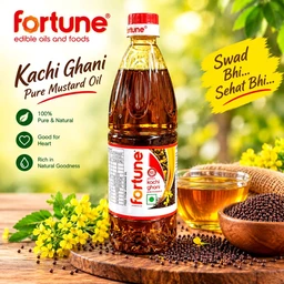 Fortune KachiGhani Mustard Oil 500ml Bottle