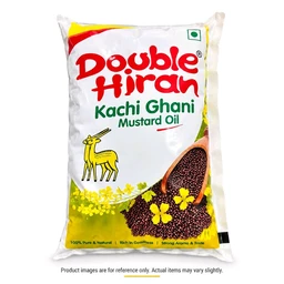 Double Hiran Kachi Ghani Mustard Oil 1L