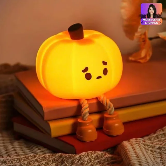 Trending Oaw Super Cute Big Sized Rechargeable Color Change Pumpkin Light (Type C Charging) MC966