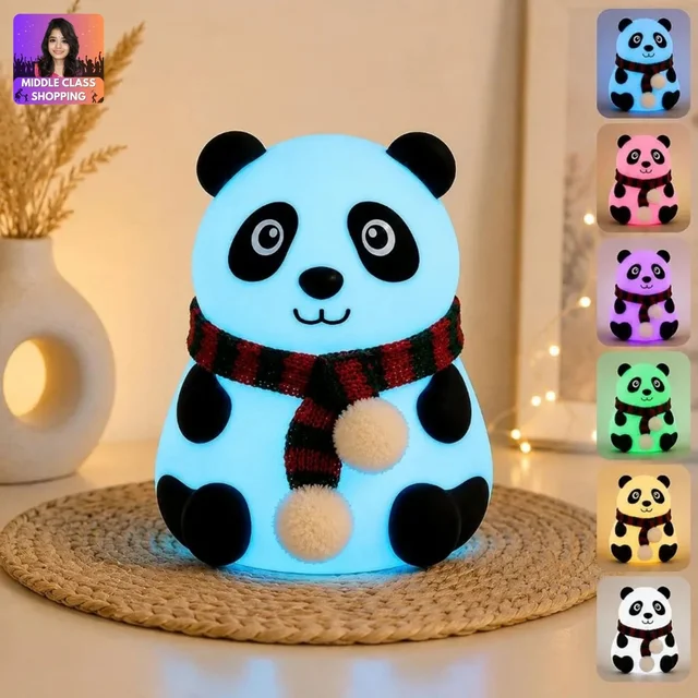 Trending Oaw Super Cute Rechargable Color Change Panda Light (Type C Charging) MC130
