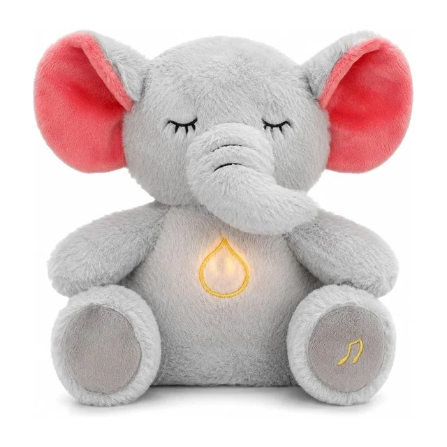 Super Cute Sleeping Breathing Elephant With Light And Soothing Relaxing Sound MC954
