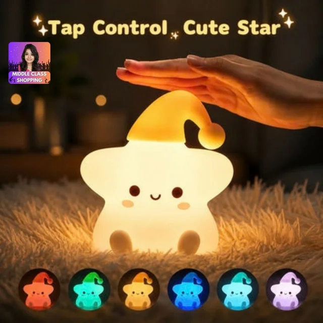Trending Oaw Super Cute Big Sized Rechargeable Color Change Star Doll Light (Type C Charging) MC972