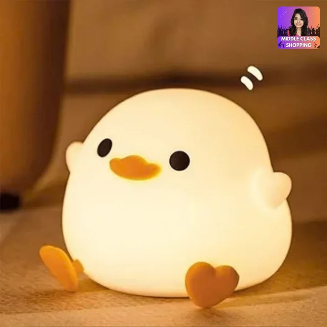 Trending Oaw Super Cute Big Sized Rechargeable Color Change Sitting Dudu Duck Light (Type C Charging) MC967