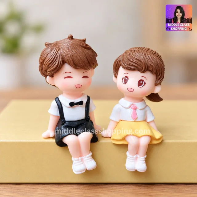 Super Cute Trending Realistic Lovely Couple Miniatures (MODEL 5) (Approx 7cms) KC1013