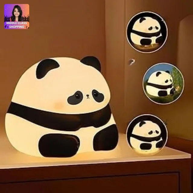 Trending Oaw Super Cute Big Sized Rechargable Color Change Bubbly Panda Light (Type C Charging) MC961
