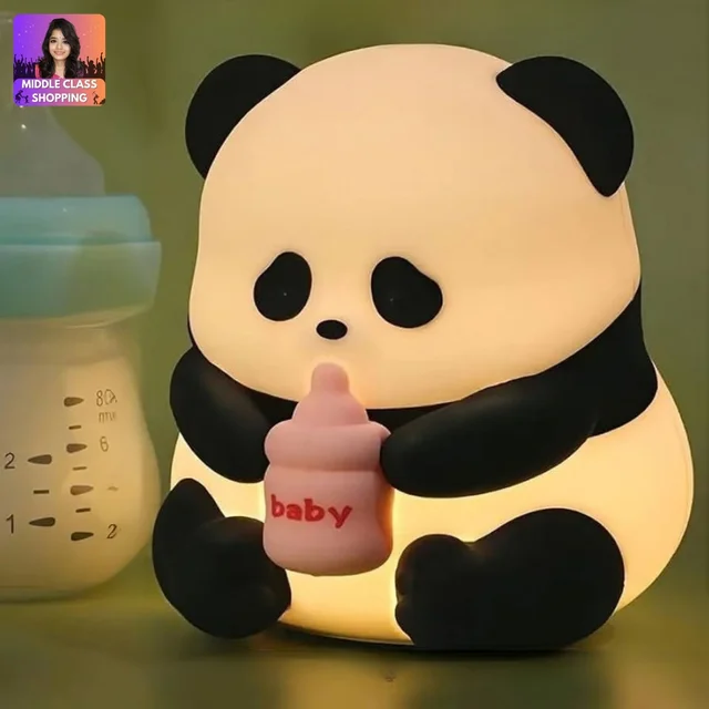 Trending Oaw Super Cute Big Sized Rechargable Color Change Baby Milk Panda Light (Type C Charging) MC959