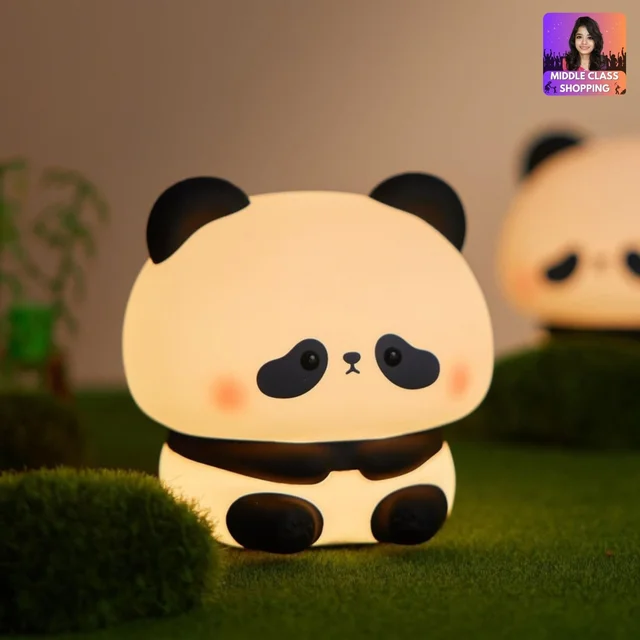 Trending Oaw Super Cute Big Sized Rechargeable Color Change Sitting Panda Light (Type C Charging) MC968