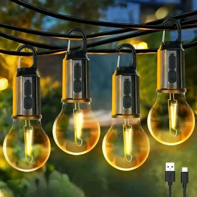 Rechargable Waterproof Camping Light With 3 Modes And Type C Charging MC017