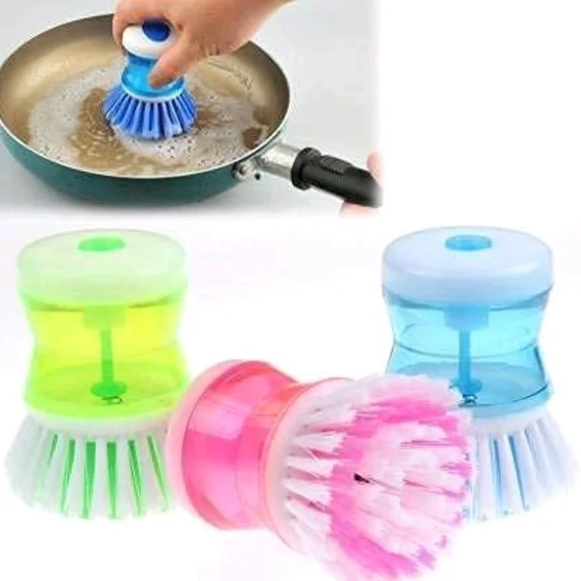 Dishes And Vessels Cleaning Brush With Liquid Dispenser MC063