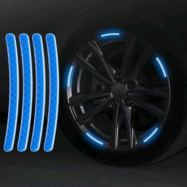 Reflective Tyre Stickers For Car And Bike (BLUE 20Pcs) MC067