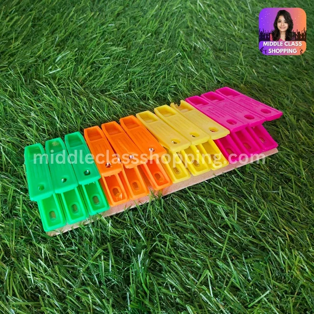 PatelGold Ultimate High Quality Multicolor Cloth Clips (12pcs) MC296