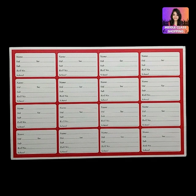 Kids Favorite Cute Standard School Notebook Label Stickers (16pcs) MC930