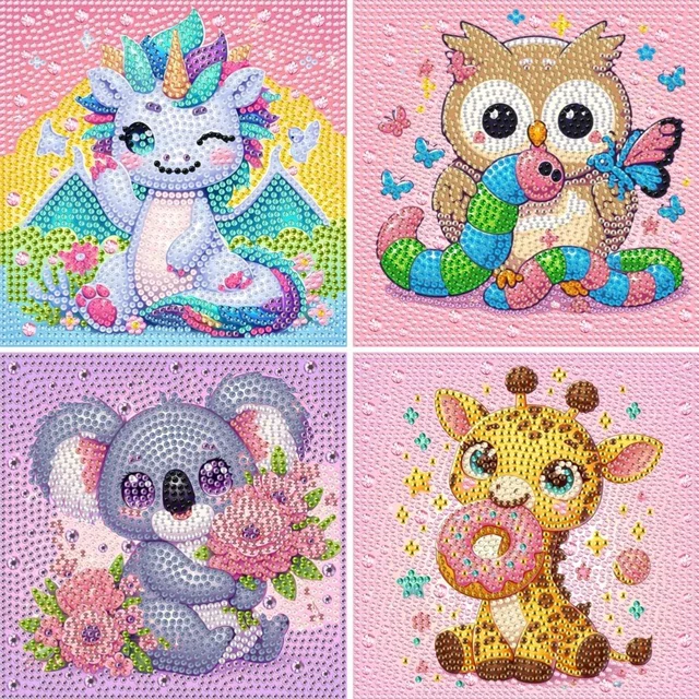 Super Cute Big Sized Kids Cretive Mind Work 5D Diamond Painting Kit With Beads Pen And Glue (BIG SIZE) MC931