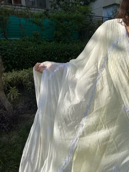 Suroor Chikankari Cheffon Charidar Dupatta
