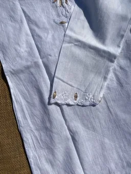 Nanhi Pari - White Chikankari Gotapatti Mulmul Kidswear Set - 36