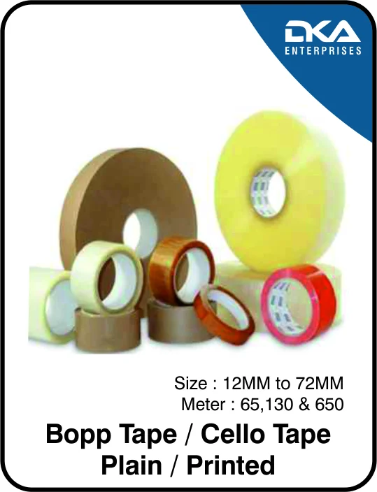 2 INCH TRANSPARANT TAPE 65 MTR (BOX OF 72 ROLL)