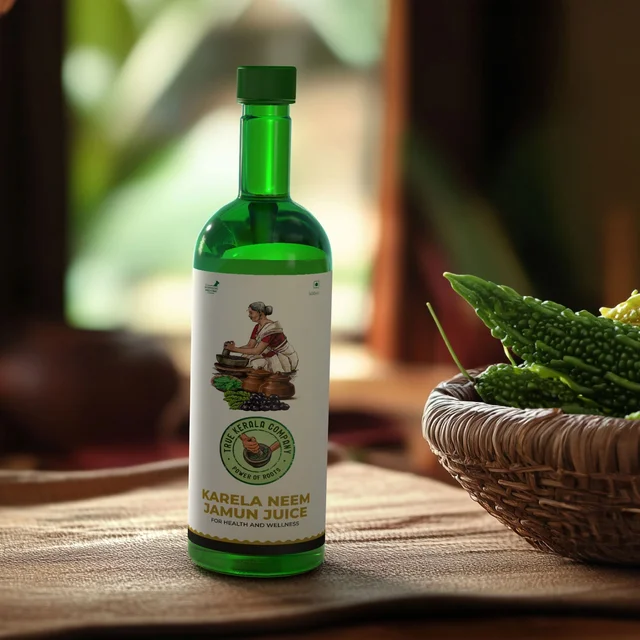 Cutis True Kerala Company Karela Neem Jamun Juice – 500ml, Supports Blood Sugar Control & Overall Wellness - One Size, 1