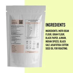 Cutis PRO SNACKS Spinach Bhujiya – Pack of 2, 50g Each, No Palm Oil, No Preservatives, Healthy & Guilt-Free Snack - One Size, 2