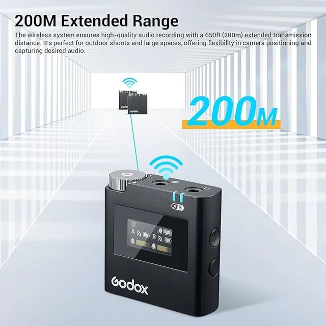 GODOX Virso M2 2.4GHz Wireless Microphone - Black