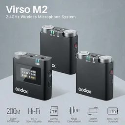 GODOX Virso M2 2.4GHz Wireless Microphone - Black