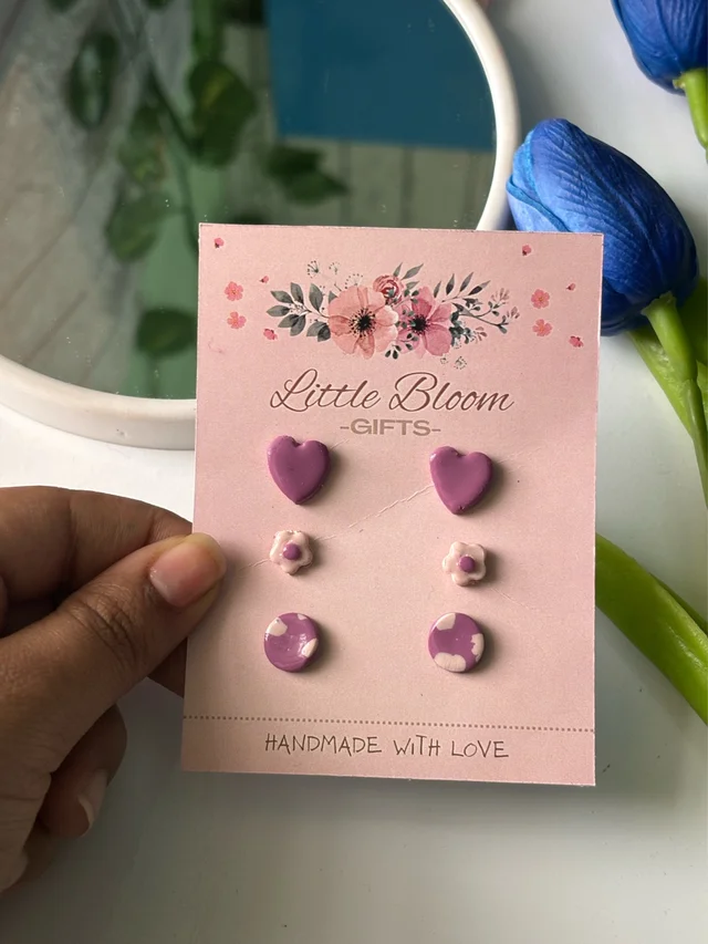 Lavender Love Stud Set💜