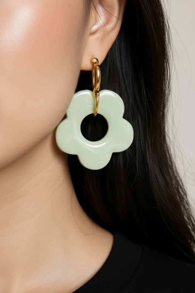 Flower Hoops - Feijoa