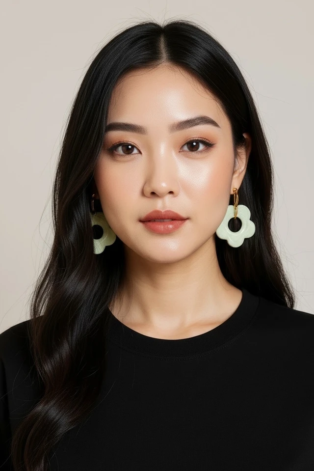 Flower Hoops - Feijoa