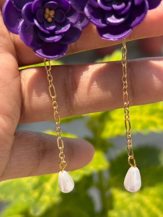 Mauve Pearl Drops💜🪻