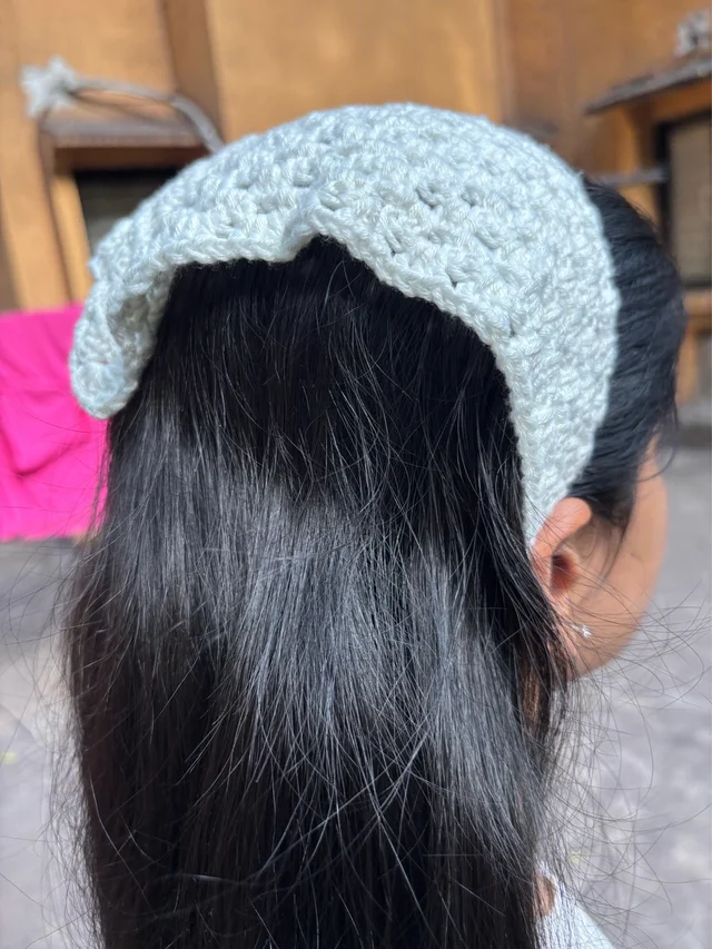 Boho Crochet Bandana