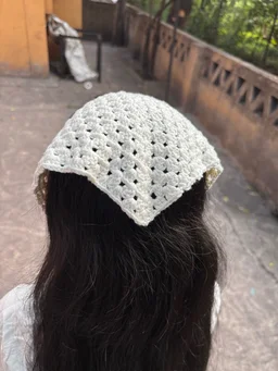 Boho Crochet Bandana
