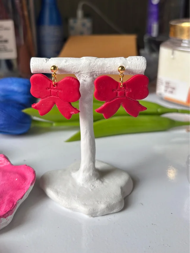 Cute Coquette Aesthetic Bow Dangles 