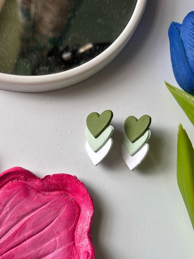 Minimal Aesthetic Clay Earrings
