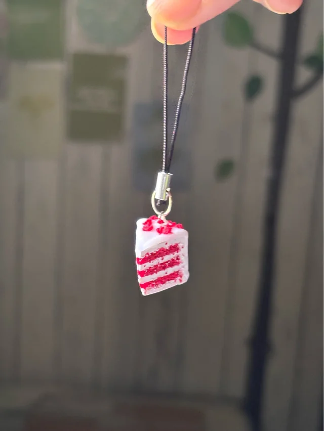 Red Velvet Cake Phone Charm 🍰