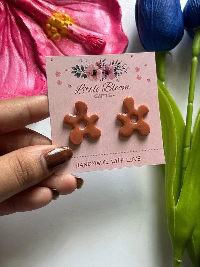 Abstract Stud Earrings