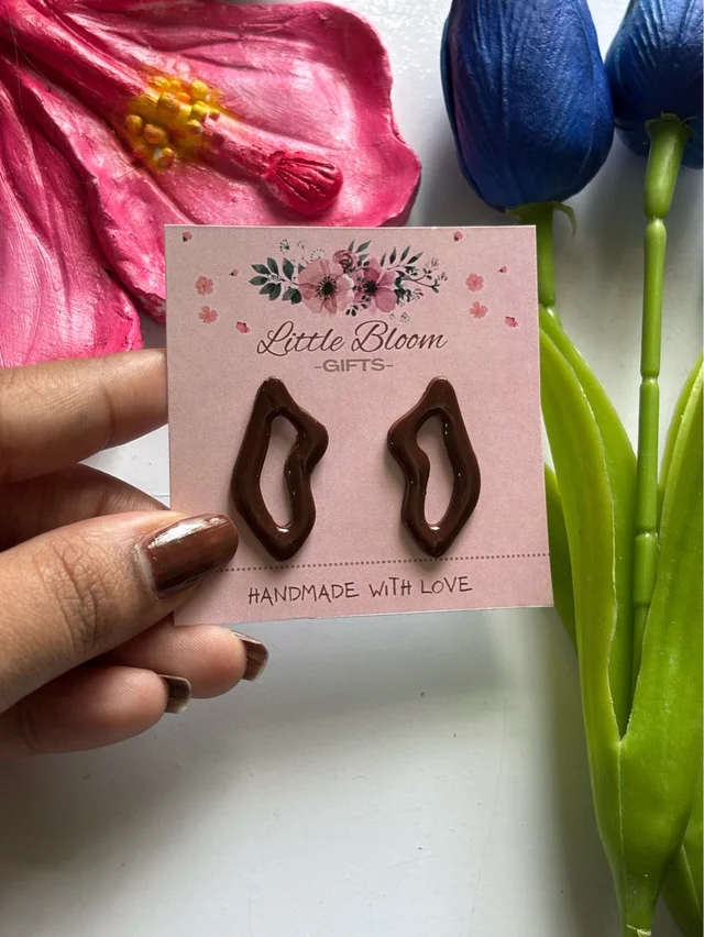 Modern Hollow Abstract Stud Earrings