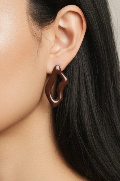 Modern Hollow Abstract Stud Earrings