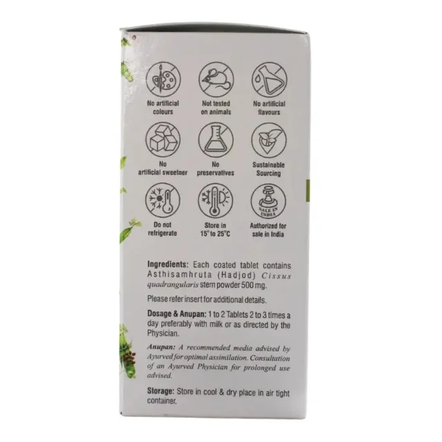 Shree Dhootapapeshwar Dhootapapeshwar Asthisamhruta (Hadjod) Tablets (60tab)