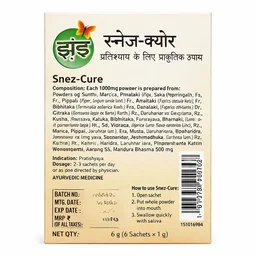 Zandu Snez-Cure Sachet (6 Sachets)