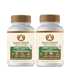 Maharishi Ayurveda Products Pvt Ltd Maharishi Ayurveda Amrit Kalash Sugar Free Tablet Combo Pack | Helps Immunity, Daily Wellness Stress & Anxiety