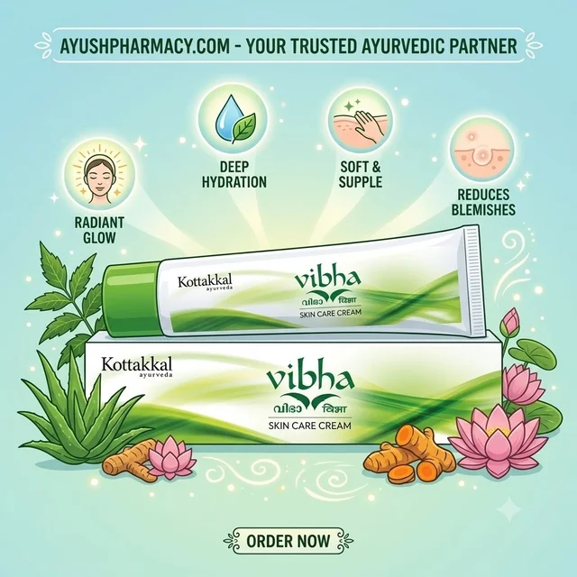 Arya Vaidya Sala Kottakkal Vibha Skin Care Cream (25gm)