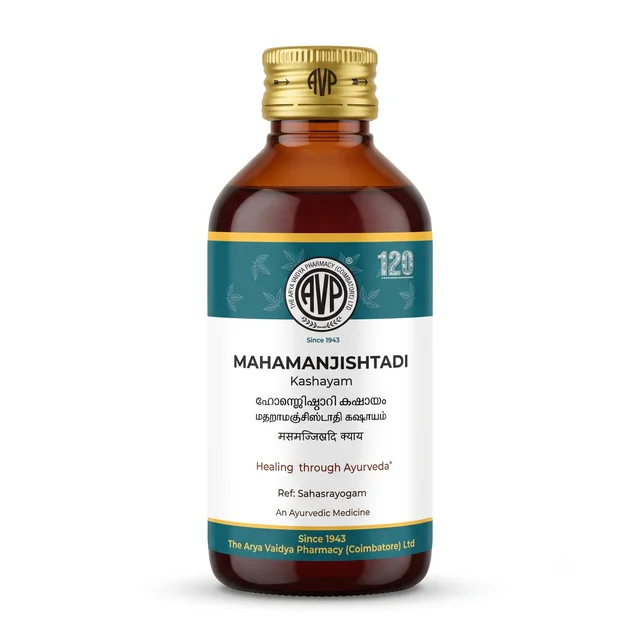 Arya Vaidya Pharmacy (AVP) Mahamanjishtadi Kashayam (200ml)