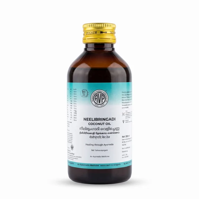 Arya Vaidya Pharmacy (AVP) Neelibringadi Coconut Oil (200ml)